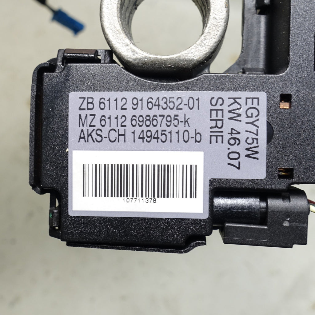 BMW E90 E92 3-Series Factory Negative Black Battery Cable IBS Sensor OEM 06-10