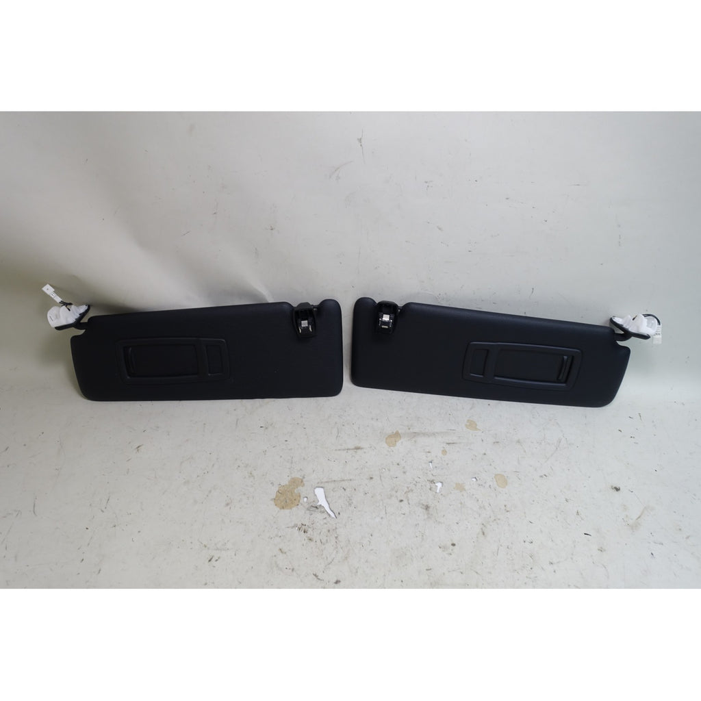 BMW F30 3-Series F32 4-Series Front Sun Visor Pair Black Vinyl OEM 2012-2020