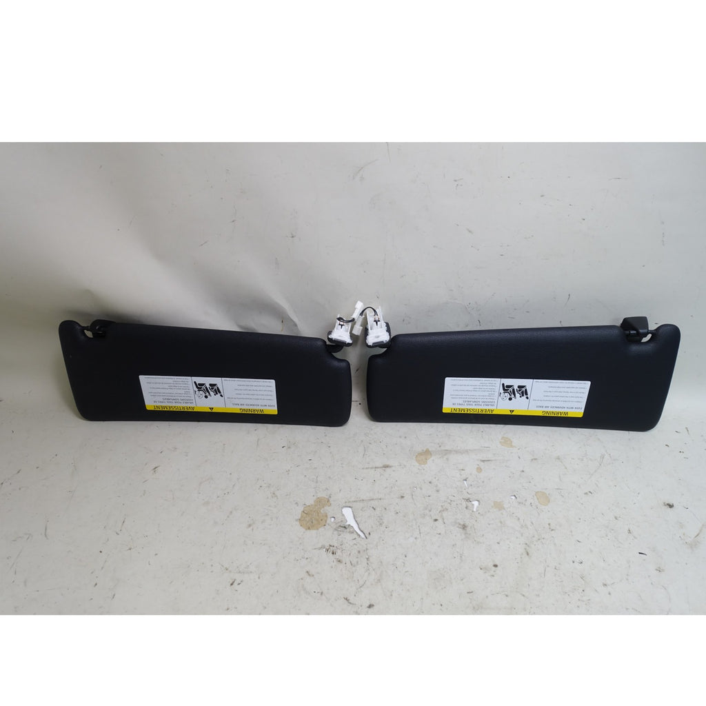 BMW F30 3-Series F32 4-Series Front Sun Visor Pair Black Vinyl OEM 2012-2020