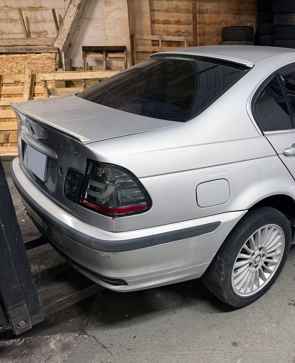 BMW E46 Sedan Trunk Lip and Roof Lip Spoiler Set 2000-2005 Aftermarket