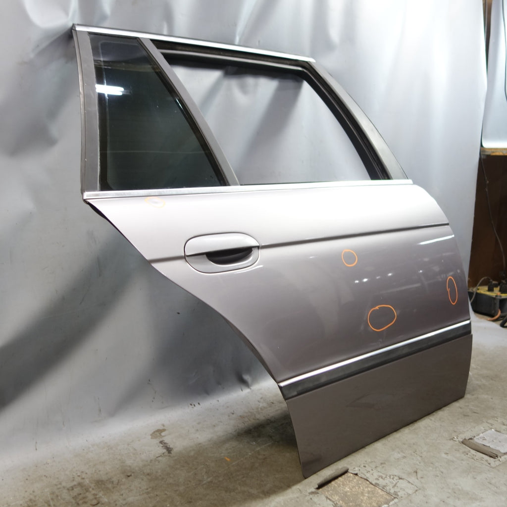 BMW E39 5-Series Touring Wagon Right Rear Passenger Door Shell Silver OEM 99-03