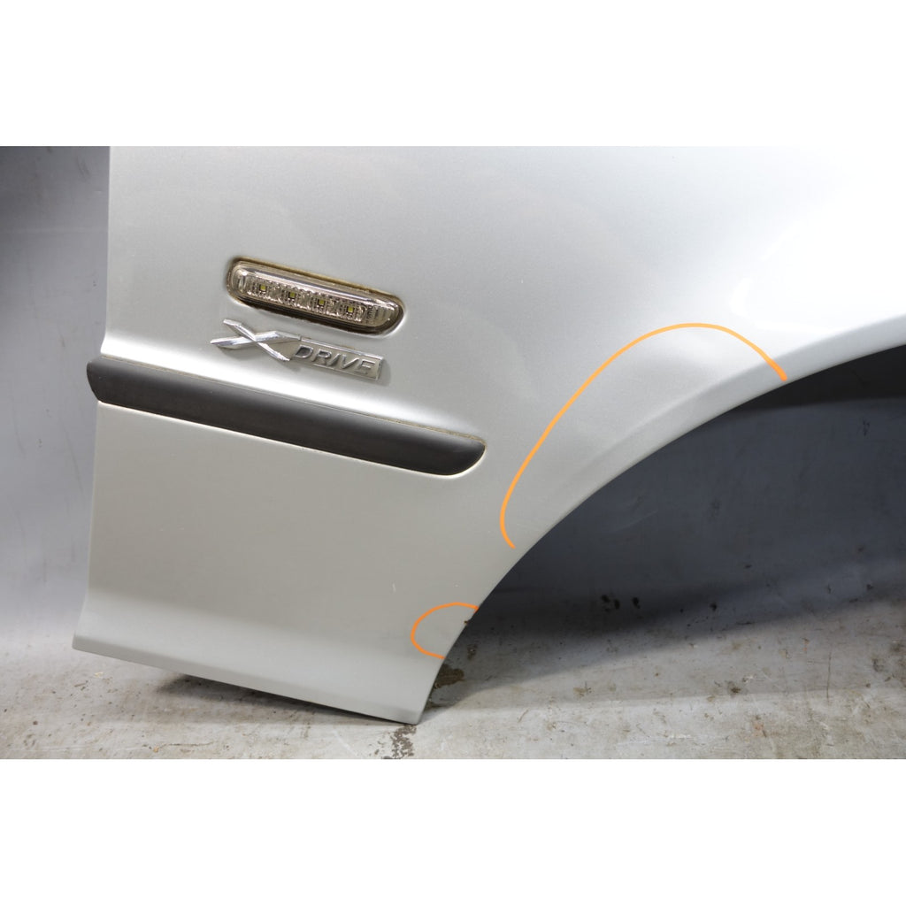 Damaged 1999-2001 BMW E46 3-Series 4dr Right Front Fender Panel Titan Silver OEM