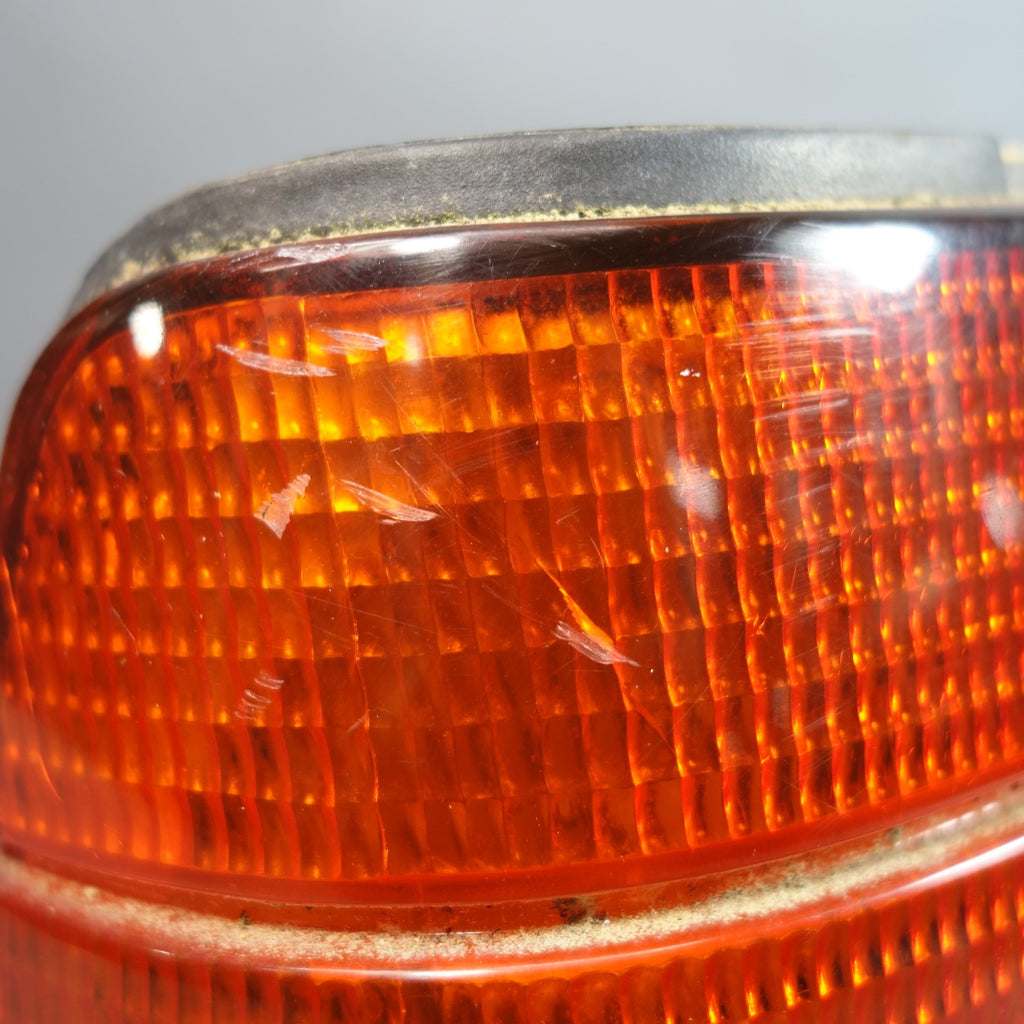 Damaged 88-92 BMW E30 Left Tail Light Lamp Housing w Bulb Tray OEM