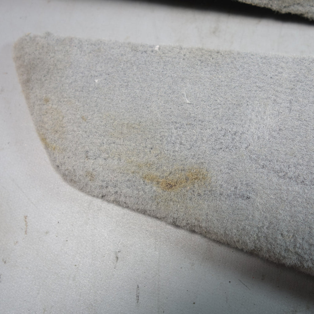 BMW E39 5-Series Front Center Console Side Carpet Panel Pair Grey OEM 1997-2003