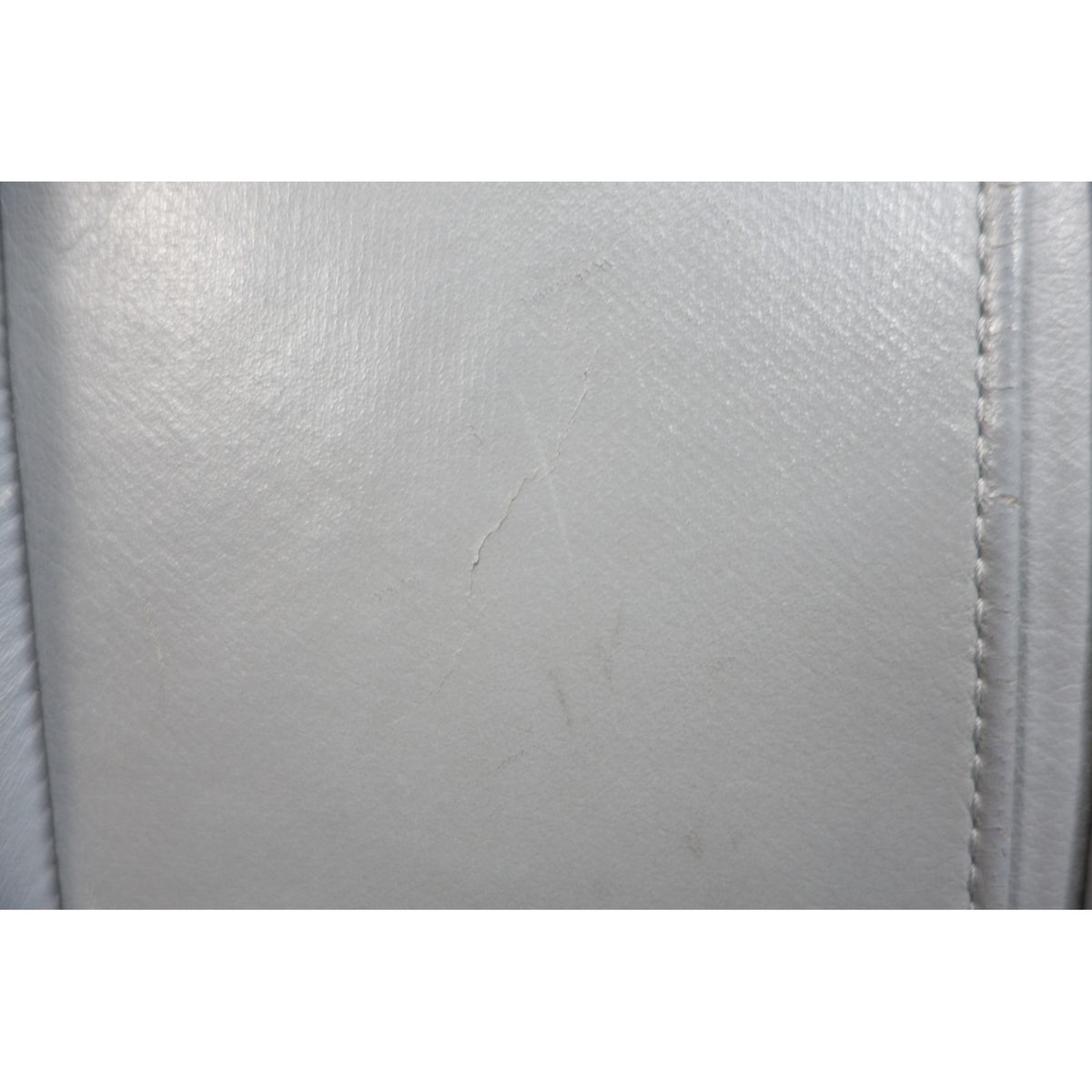 BMW E39 E38 Front Seat Backrest Cushion Grey Leather OEM 1999-2003