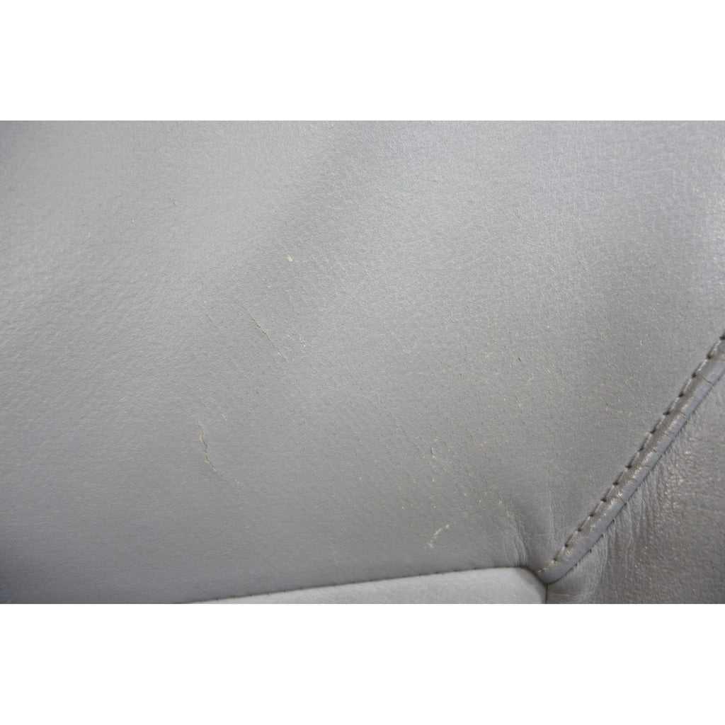 BMW E39 E38 Front Seat Backrest Cushion Grey Leather OEM 1999-2003