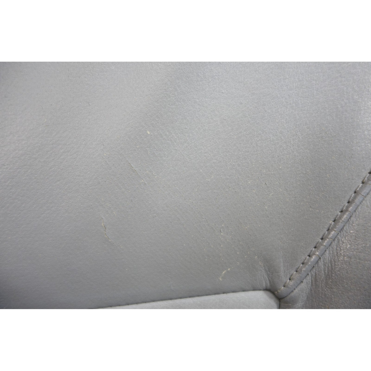 BMW E39 E38 Front Seat Backrest Cushion Grey Leather OEM 1999-2003