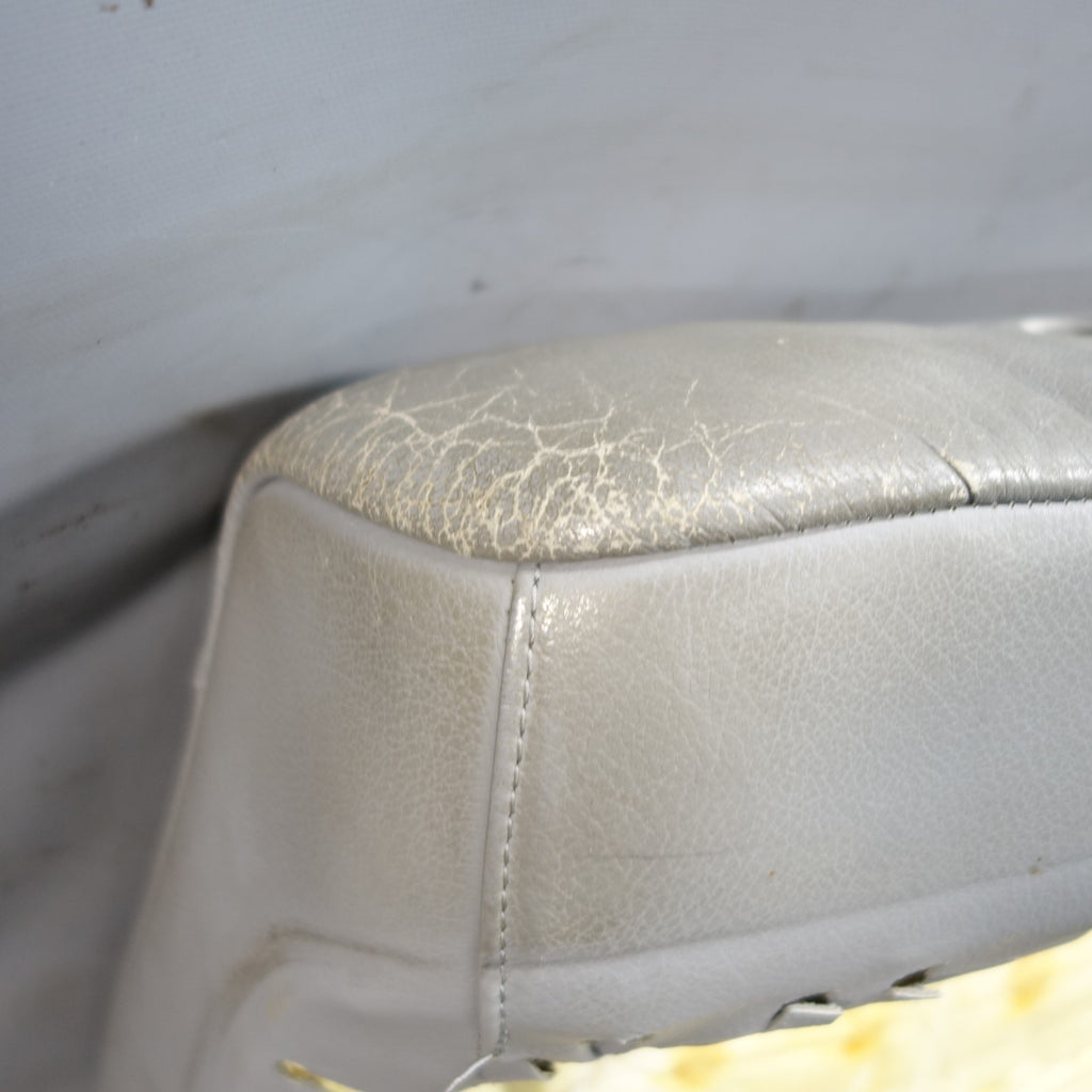 BMW E39 E38 Front Seat Backrest Cushion Grey Leather OEM 1999-2003