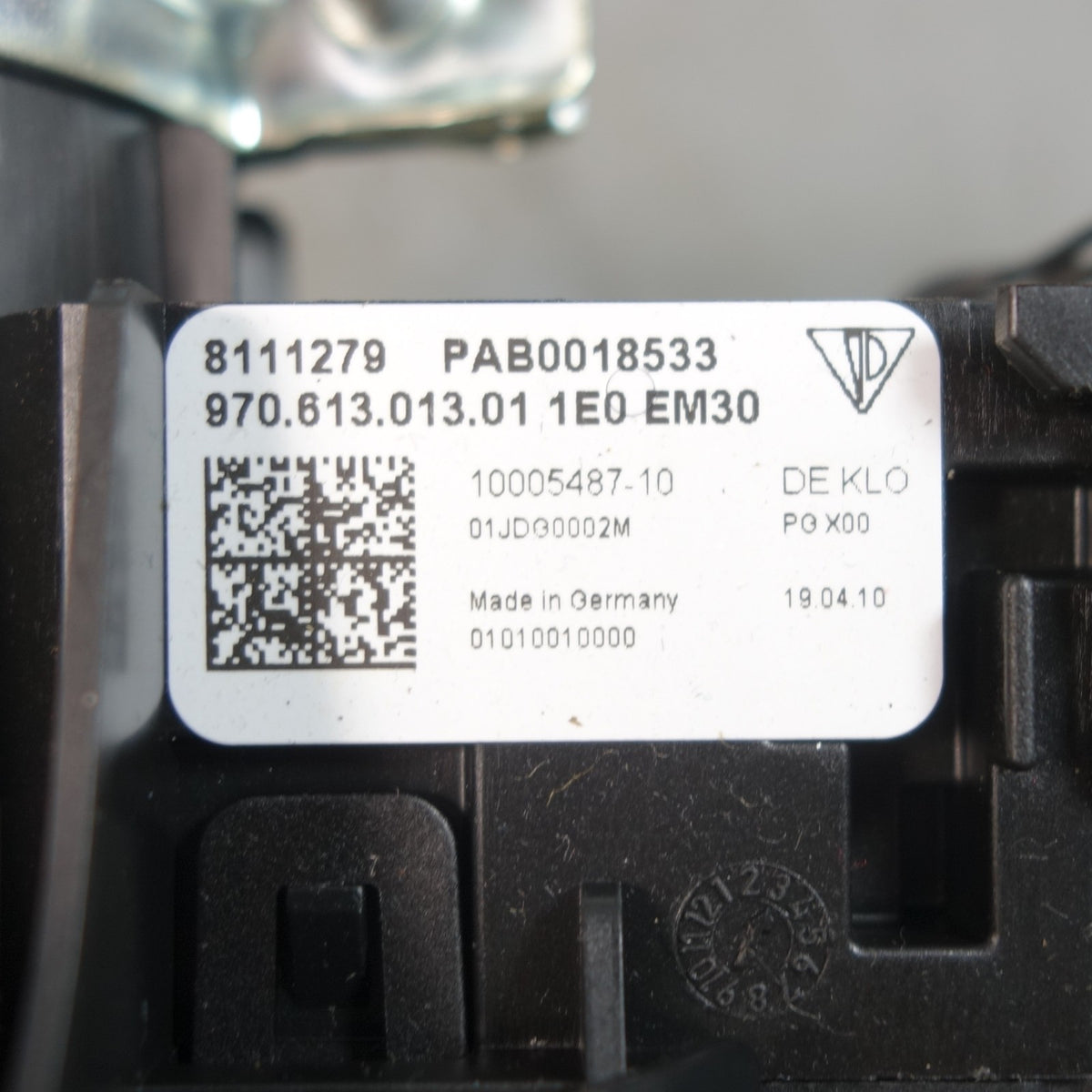 2010-2013 Porsche Panamera 970 Steering Column Switch Hub Clock Spring OEM