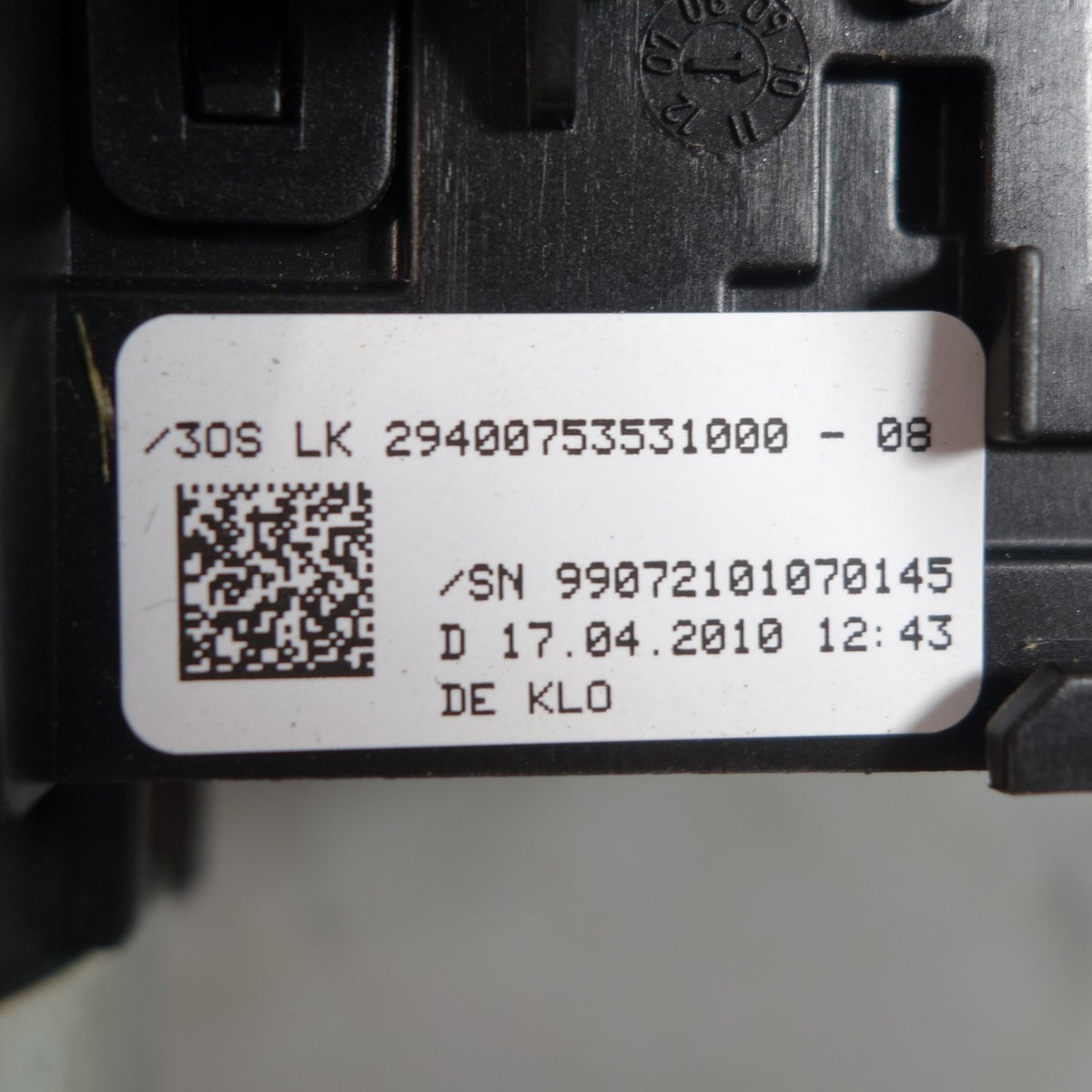 2010-2013 Porsche Panamera 970 Steering Column Switch Hub Clock Spring OEM