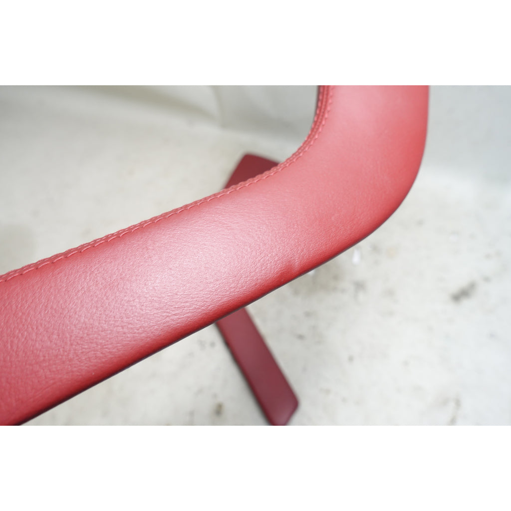 BMW Z3 Center Console Side Trim Wing Pair Tannin Red Leather OEM 1996-2002