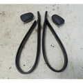 Damaged BMW E3 2002 E24 B-Pillar Black Grab Strap Handle Pair OEM 1968-1988