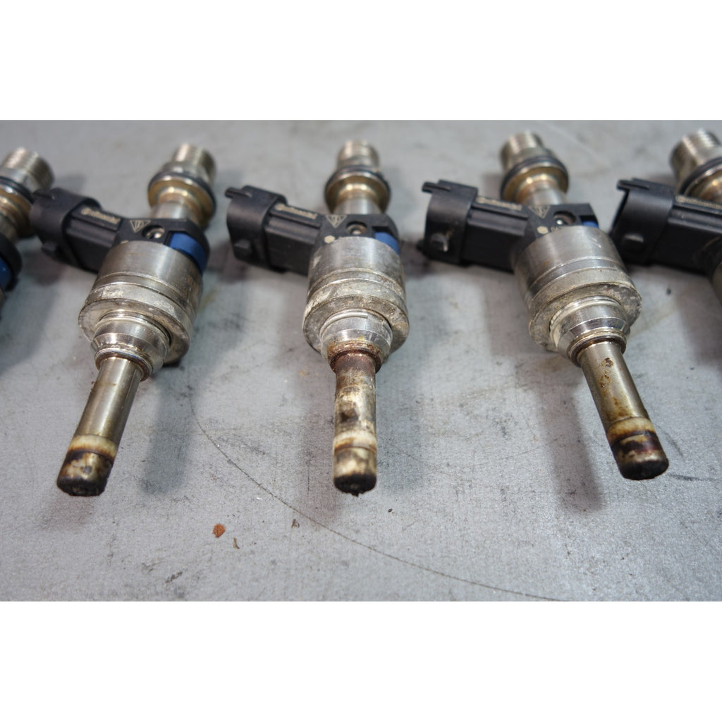 2010-2016 Porsche 970 Panamera Fuel Injector Set of 6 Base 4 S 4S GTS OEM Blue