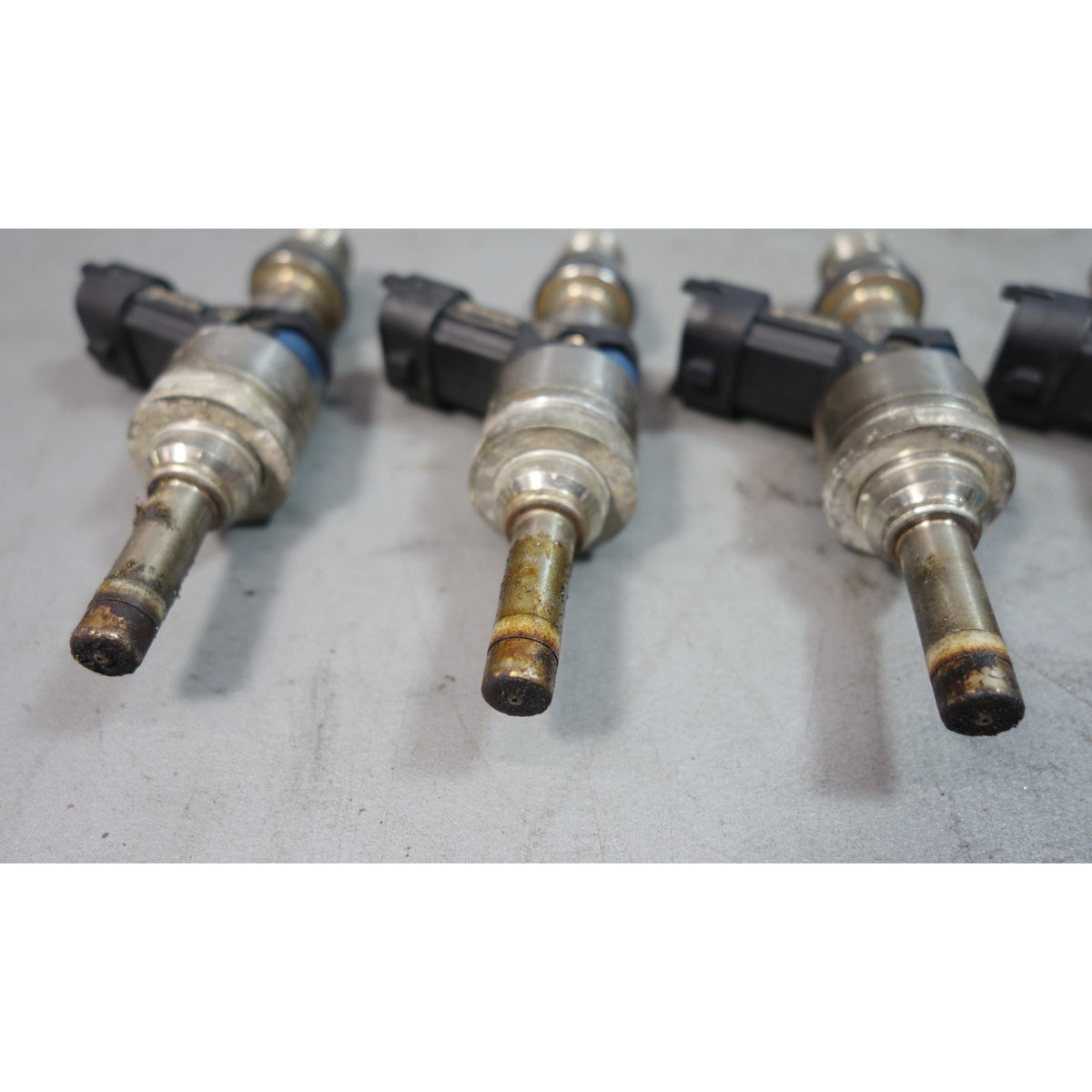 2010-2016 Porsche 970 Panamera Fuel Injector Set of 6 Base 4 S 4S GTS OEM Blue