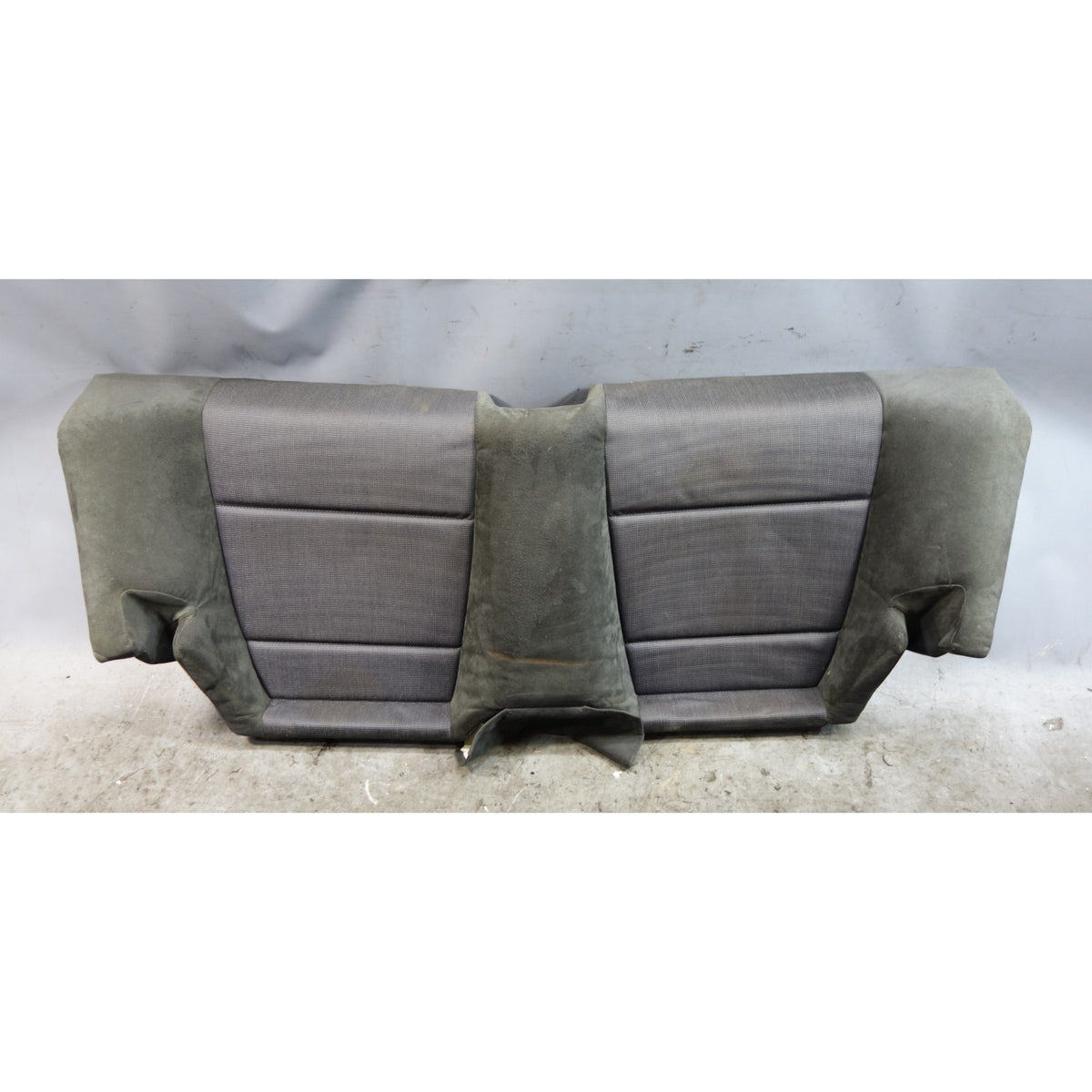 00-06 BMW E46 Convertible Rear Seat Bottom Bench Black Laser Cloth Alcantara OEM