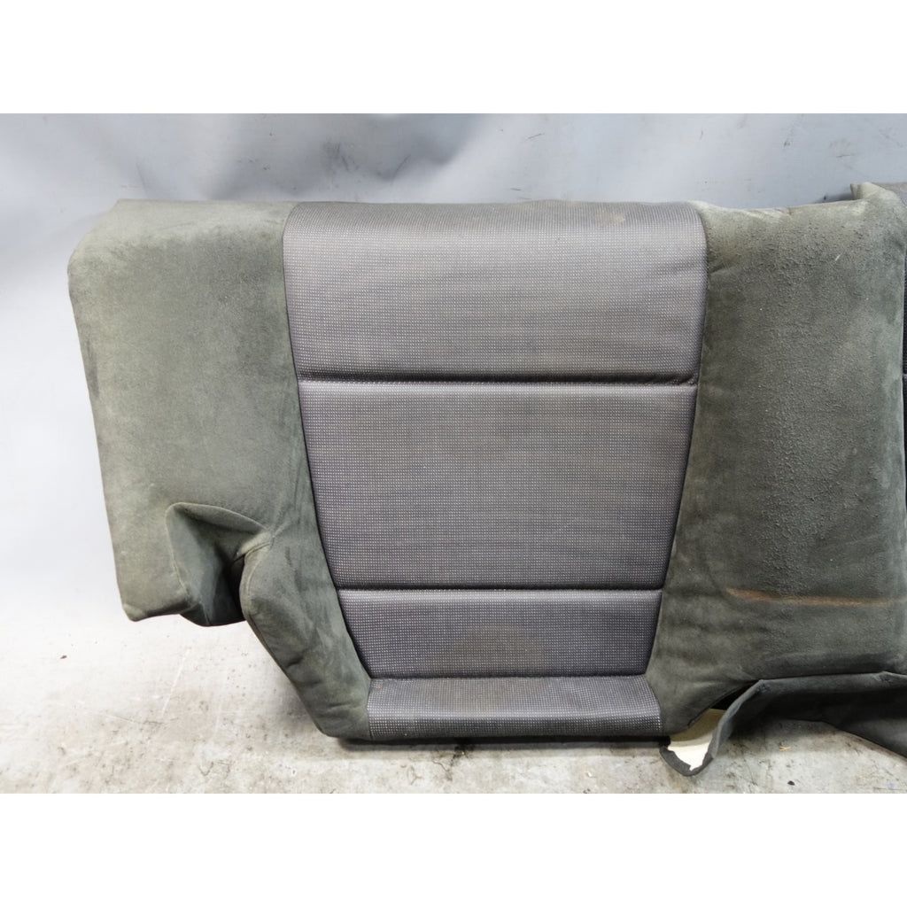 00-06 BMW E46 Convertible Rear Seat Bottom Bench Black Laser Cloth Alcantara OEM