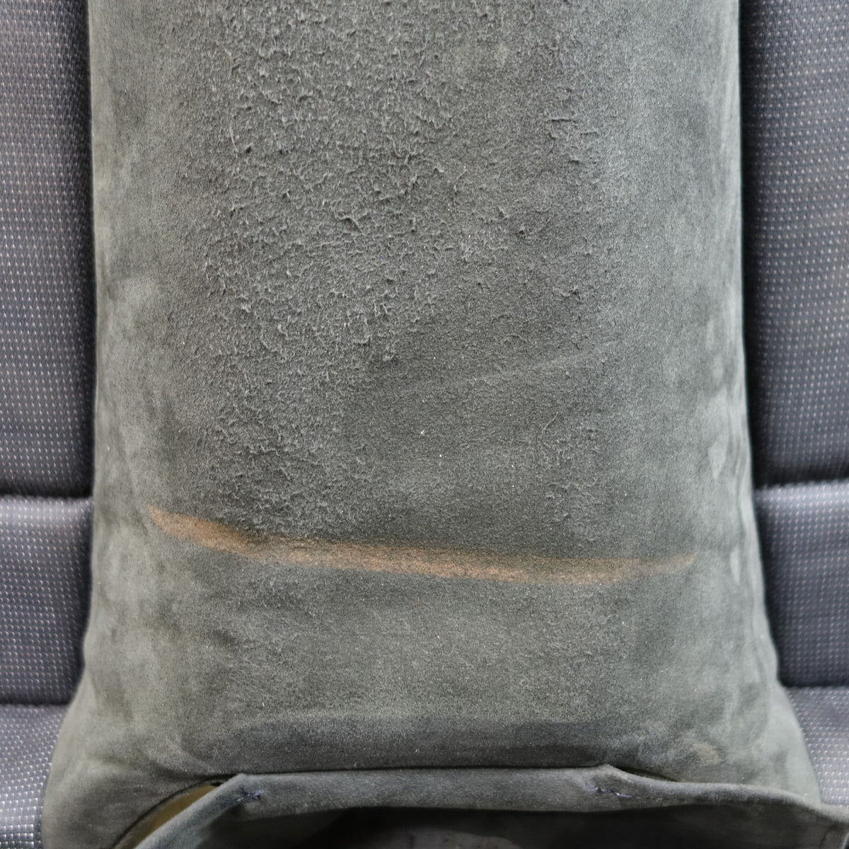 00-06 BMW E46 Convertible Rear Seat Bottom Bench Black Laser Cloth Alcantara OEM