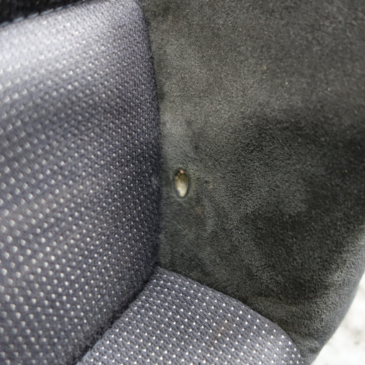 00-06 BMW E46 Convertible Rear Seat Bottom Bench Black Laser Cloth Alcantara OEM