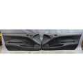 00-06 BMW E46 3-Series 2-Door Door Panel Card Pair Black Laser Cloth OEM *NOTE*