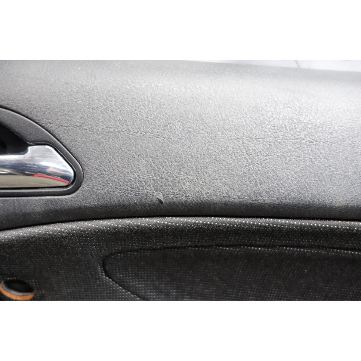 00-06 BMW E46 3-Series 2-Door Door Panel Card Pair Black Laser Cloth OEM *NOTE*