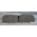 00-06 BMW E46 3-Series Coupe Sedan Rear Seat Headrests Anthracite Alcantara OEM