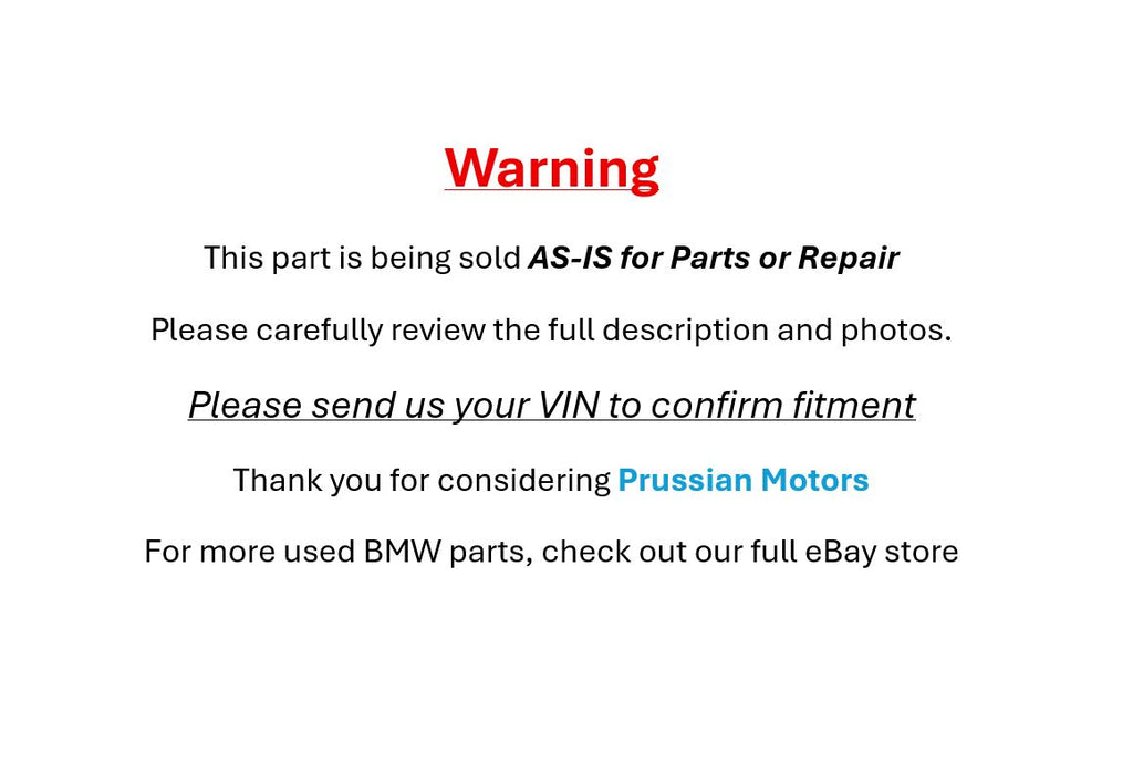 Damaged BMW G87 M2 Right Outside Mirror Alpine White Driving Assist 2023-2026
