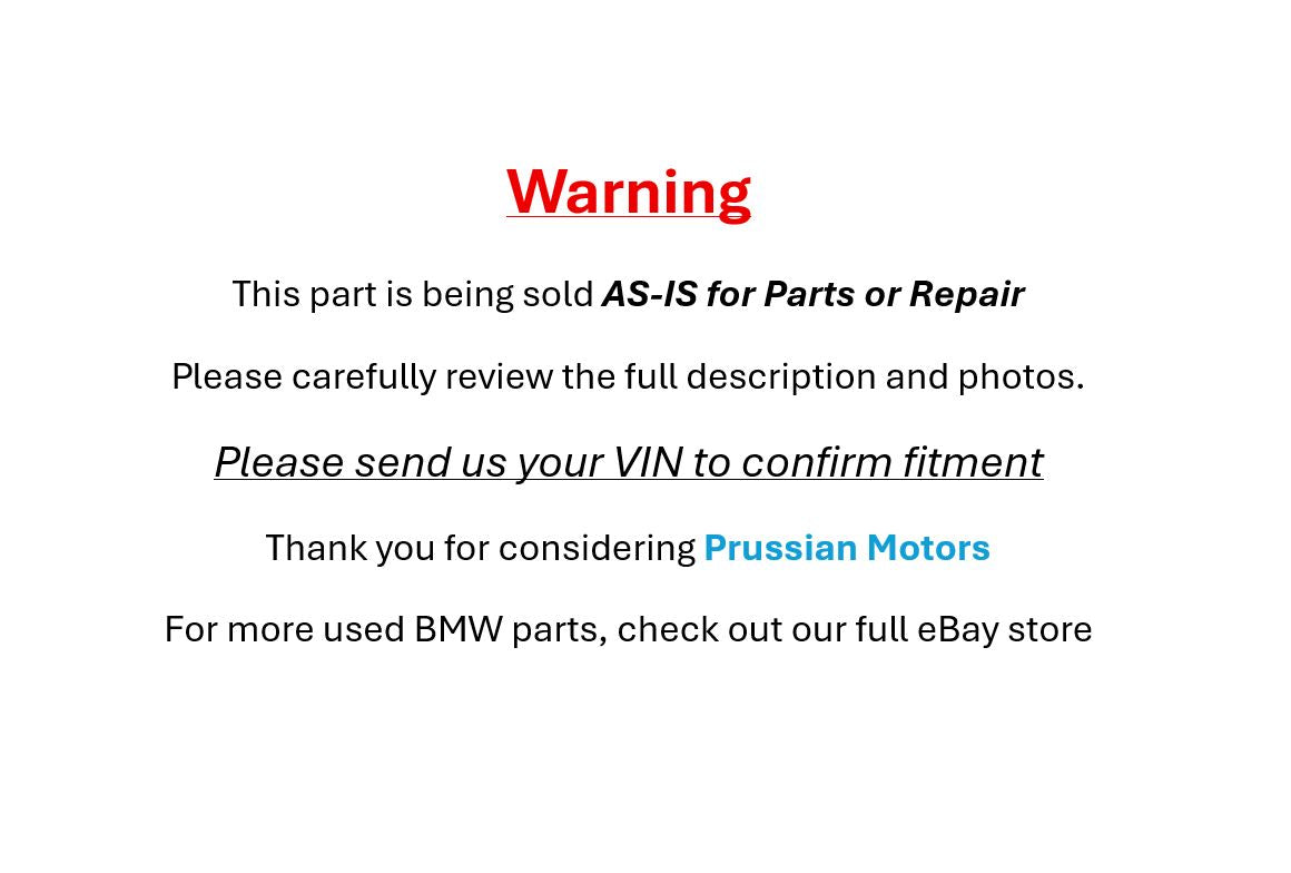 Damaged BMW G87 M2 Right Outside Mirror Alpine White Driving Assist 2023-2026