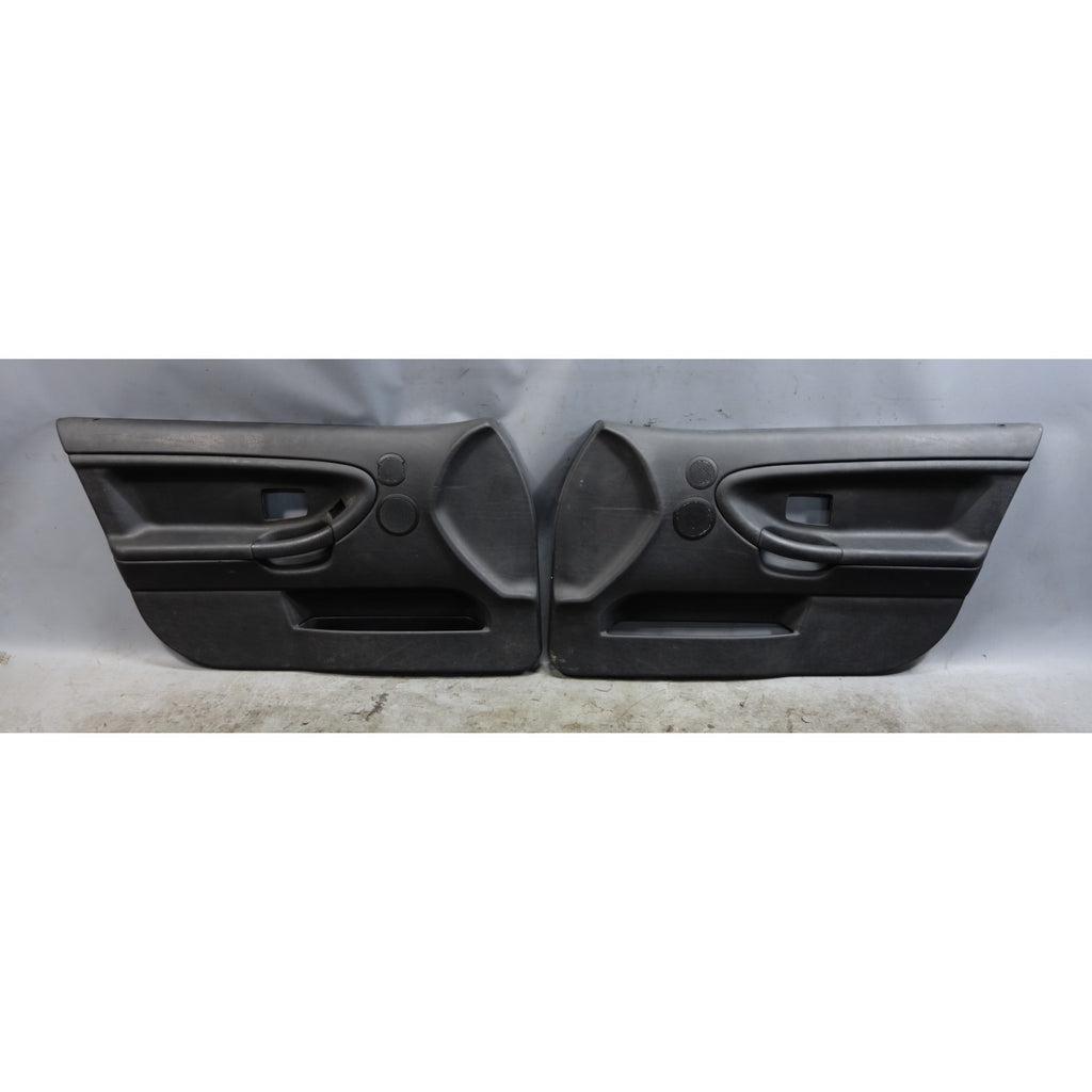 BMW E36 Sedan Front Interior Door Cards Panel Pair Black OEM 1992-1998 3-Series