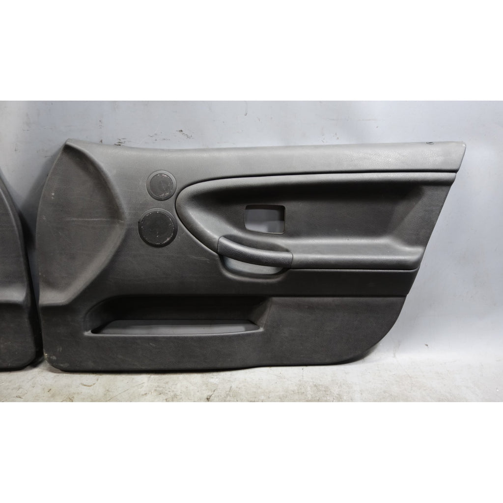 BMW E36 Sedan Front Interior Door Cards Panel Pair Black OEM 1992-1998 3-Series