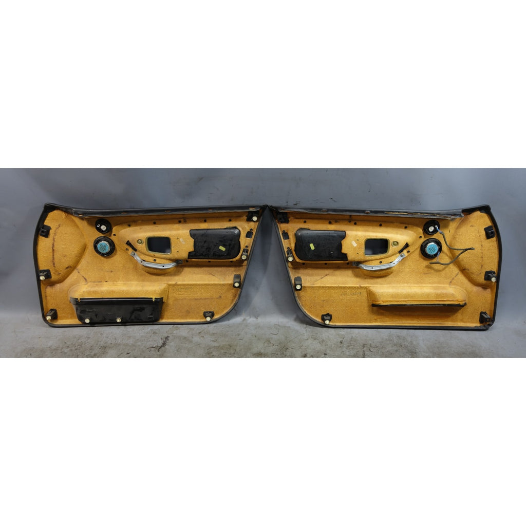 BMW E36 Sedan Front Interior Door Cards Panel Pair Black OEM 1992-1998 3-Series