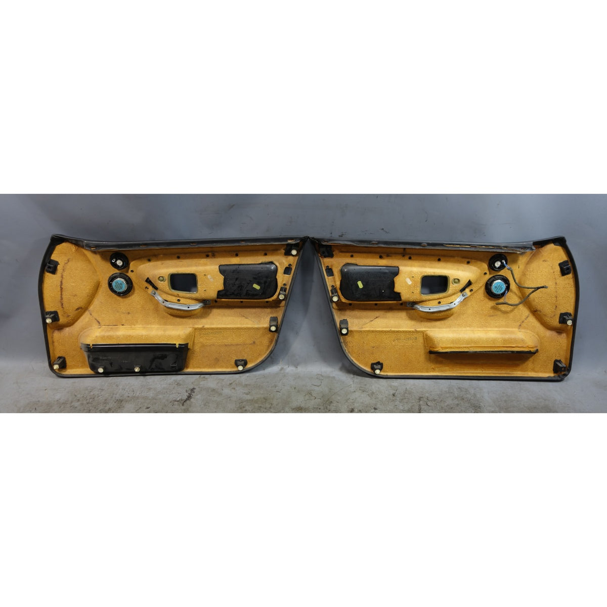 BMW E36 Sedan Front Interior Door Cards Panel Pair Black OEM 1992-1998 3-Series