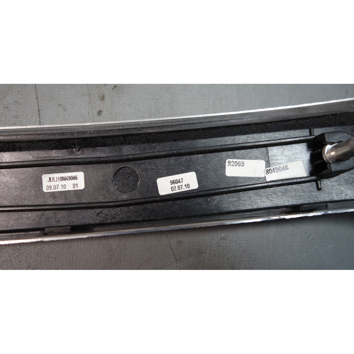 07-13 BMW E92 E93 3-Series Right Rear Lateral Trim Glacier Silver Aluminum OEM
