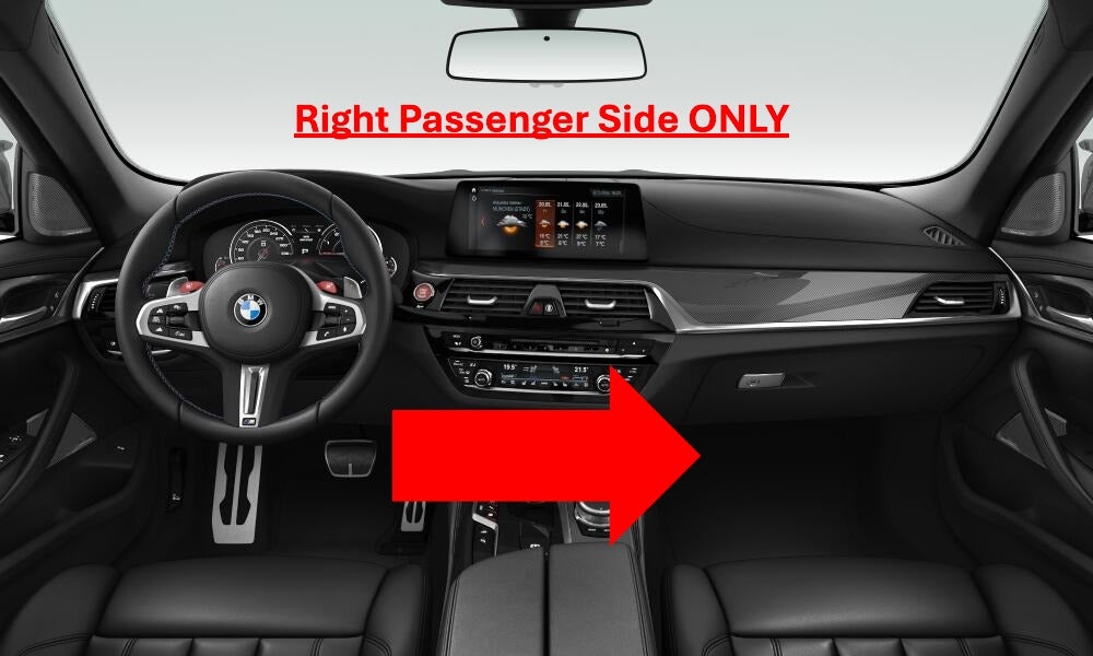 BMW F90 G30 G32 G11 G12 Right Front Lower Knee Dashboard Airbag Black 2016-2023