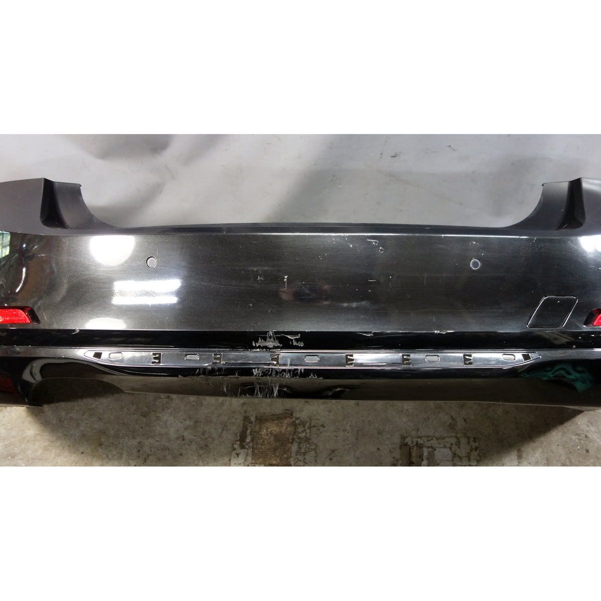 2012-2015 BMW F30 3-Series Rear Bumper Cover PDC Black Sapphire Sport Line OEM