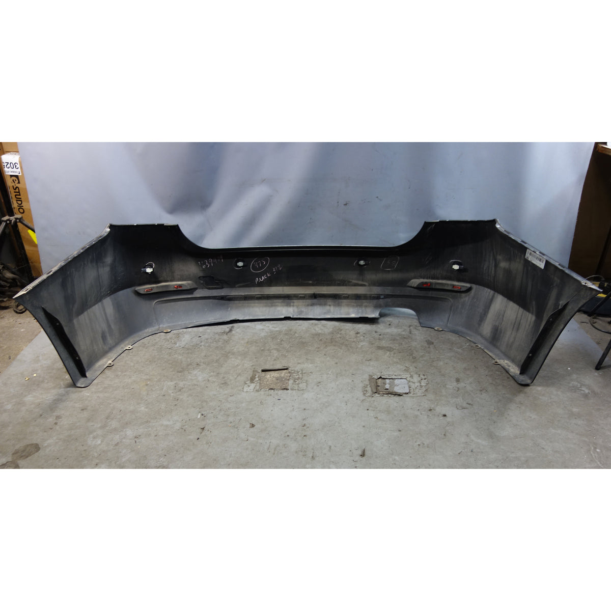 2012-2015 BMW F30 3-Series Rear Bumper Cover PDC Black Sapphire Sport Line OEM