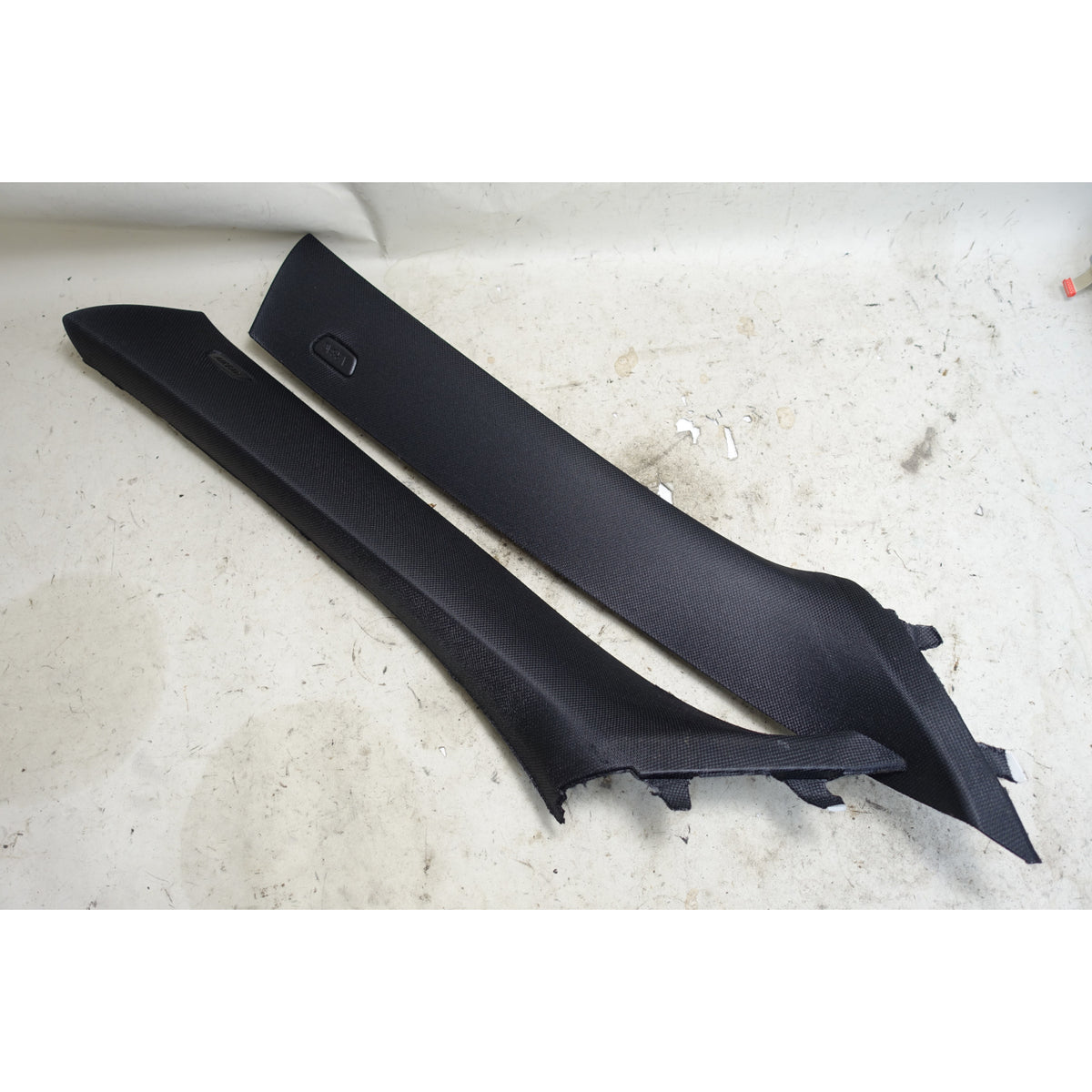14-18 BMW F15 X5 F85 Front Windshield A- Pillar Column Trim Covers Black OEM
