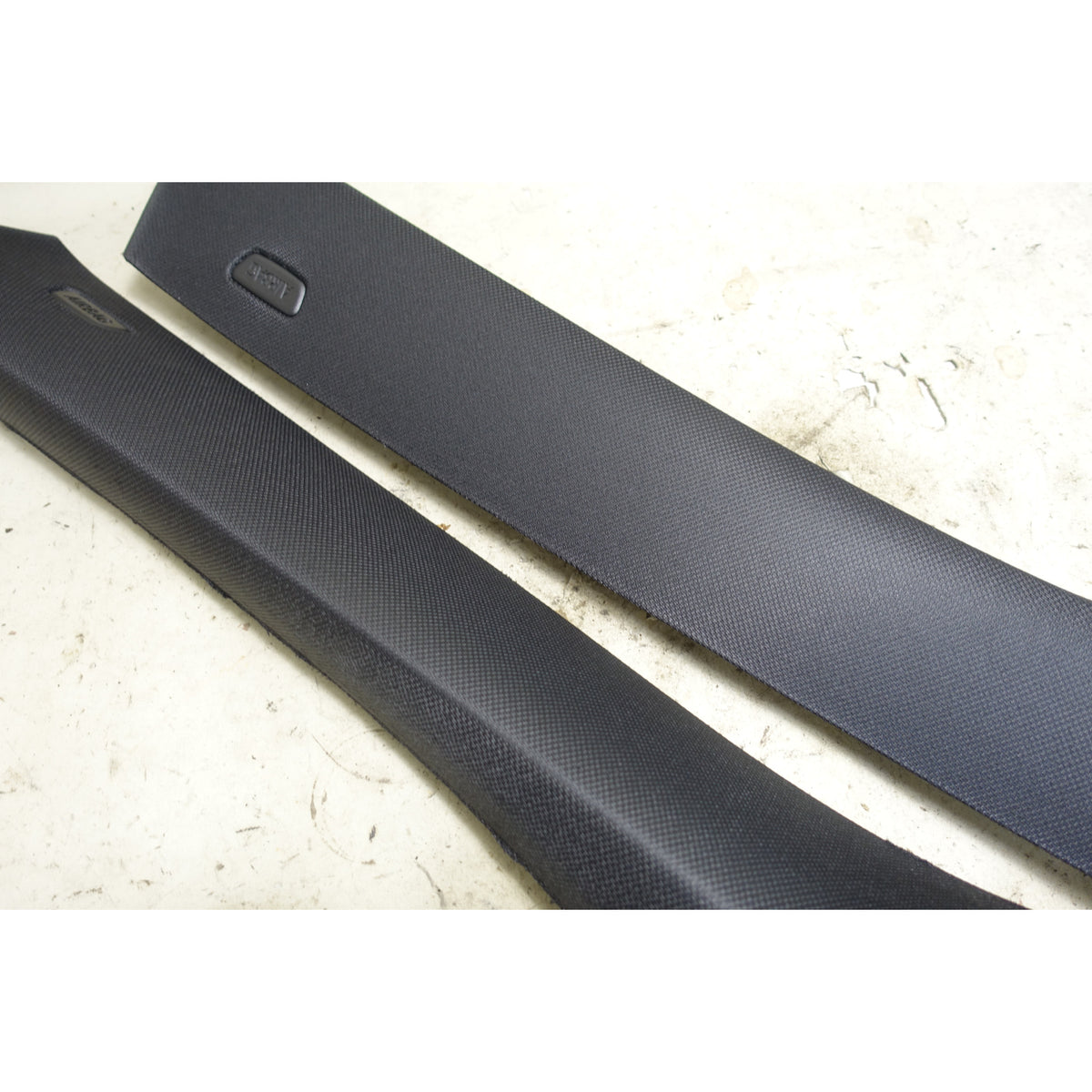 14-18 BMW F15 X5 F85 Front Windshield A- Pillar Column Trim Covers Black OEM
