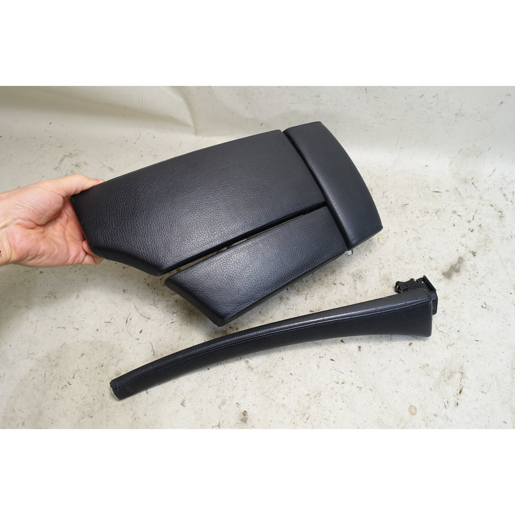 BMW E60 E61 LCI Front Center Console Armrest Black Dakota Leather OEM 2008-2010