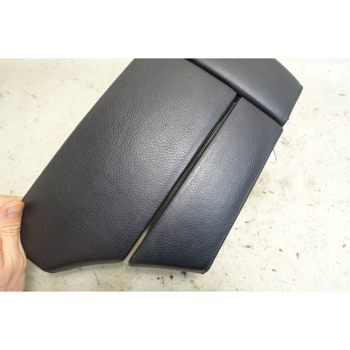 BMW E60 E61 LCI Front Center Console Armrest Black Dakota Leather OEM 2008-2010
