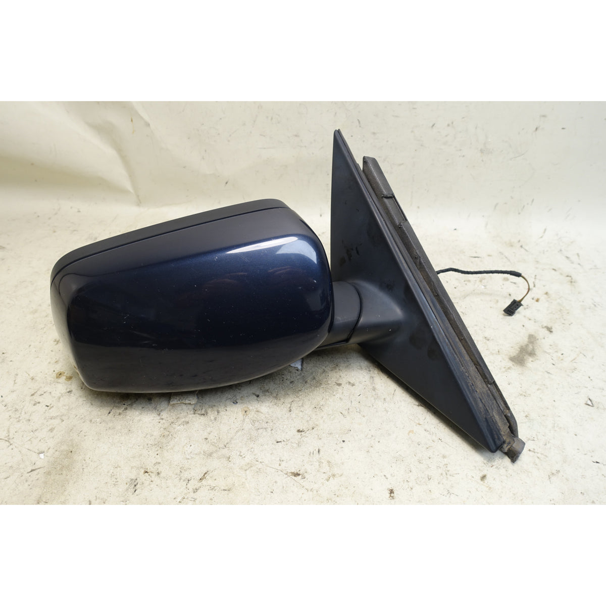 Damaged BMW E60 E61 Right Power Fold Side Mirror Monaco Blue OE 08-09 5-Series