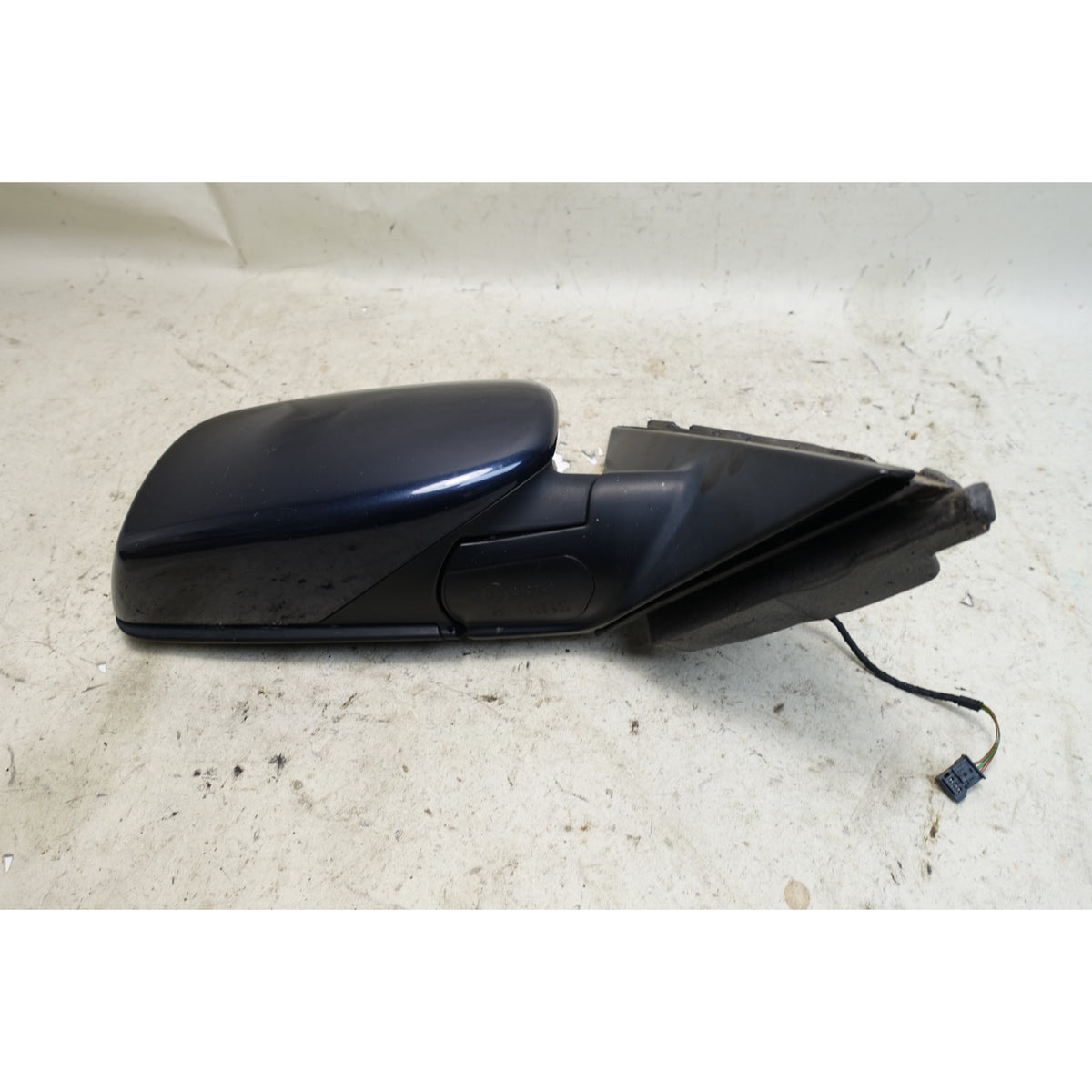 Damaged BMW E60 E61 Right Power Fold Side Mirror Monaco Blue OE 08-09 5-Series