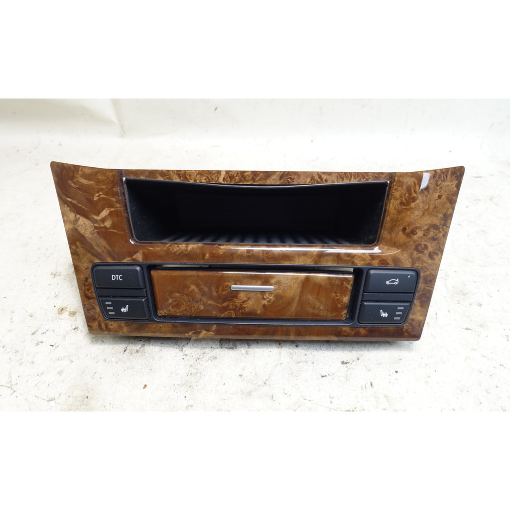 BMW E60 E61 Front Dash Lower MASK Wood Trim Ashtray Light Poplar OEM 2008-2010