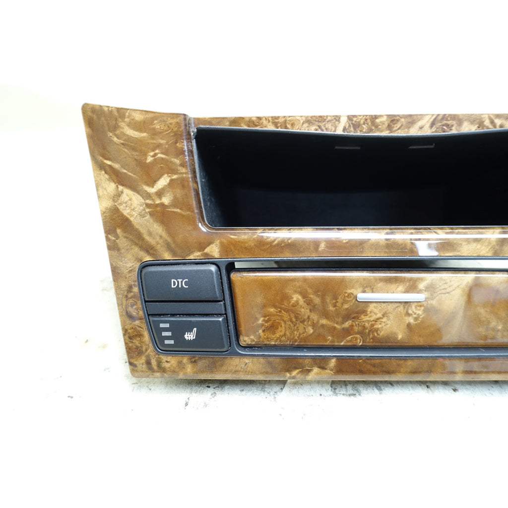 BMW E60 E61 Front Dash Lower MASK Wood Trim Ashtray Light Poplar OEM 2008-2010