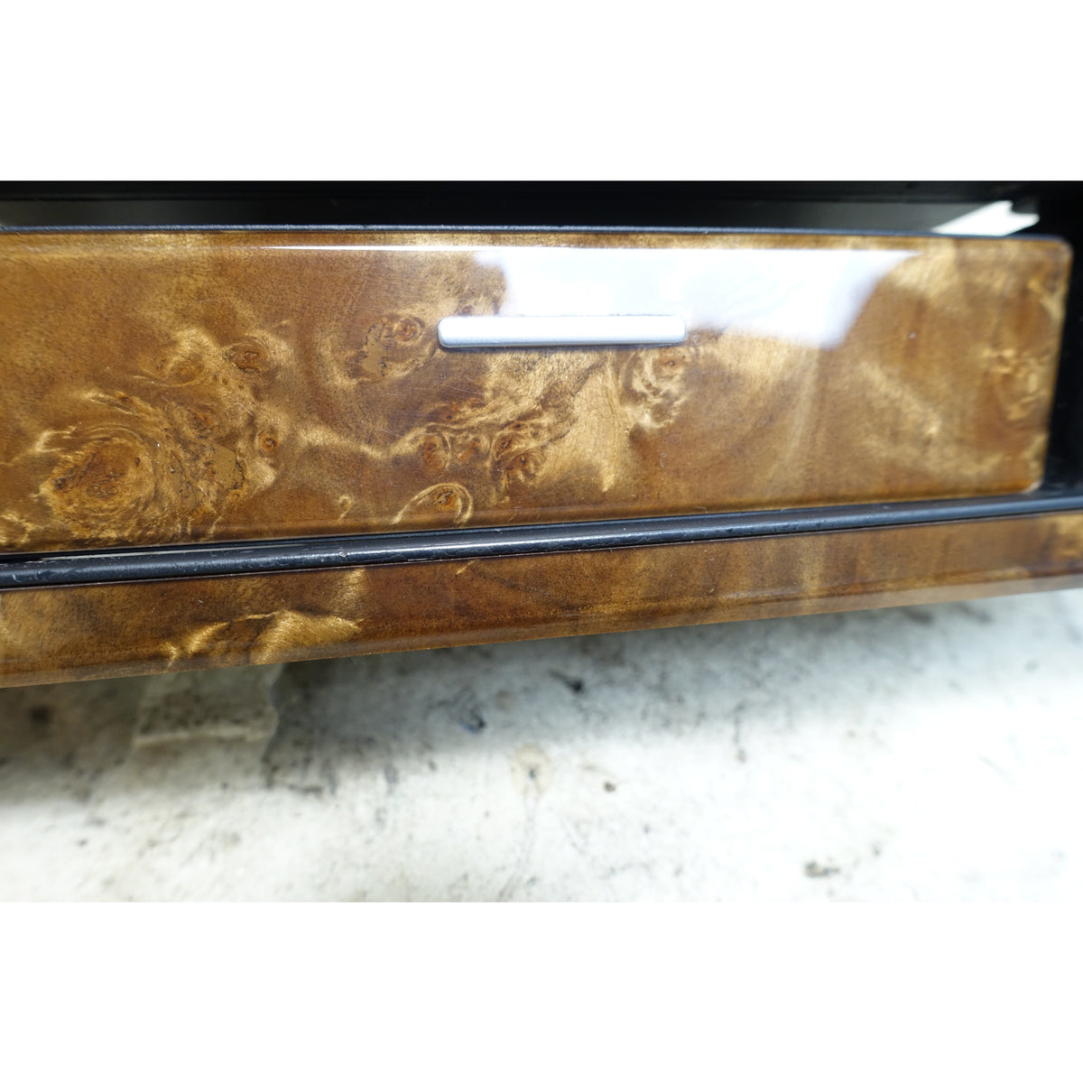 BMW E60 E61 Front Dash Lower MASK Wood Trim Ashtray Light Poplar OEM 2008-2010