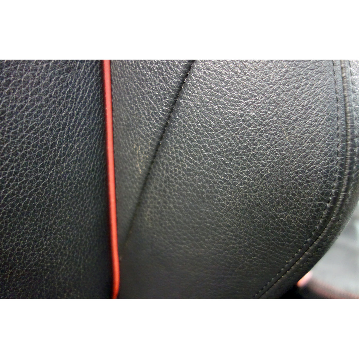 12-15 BMW F30 3-Series F36 Front Sport Seat Pair Black Leather w/ Red Stitch OEM