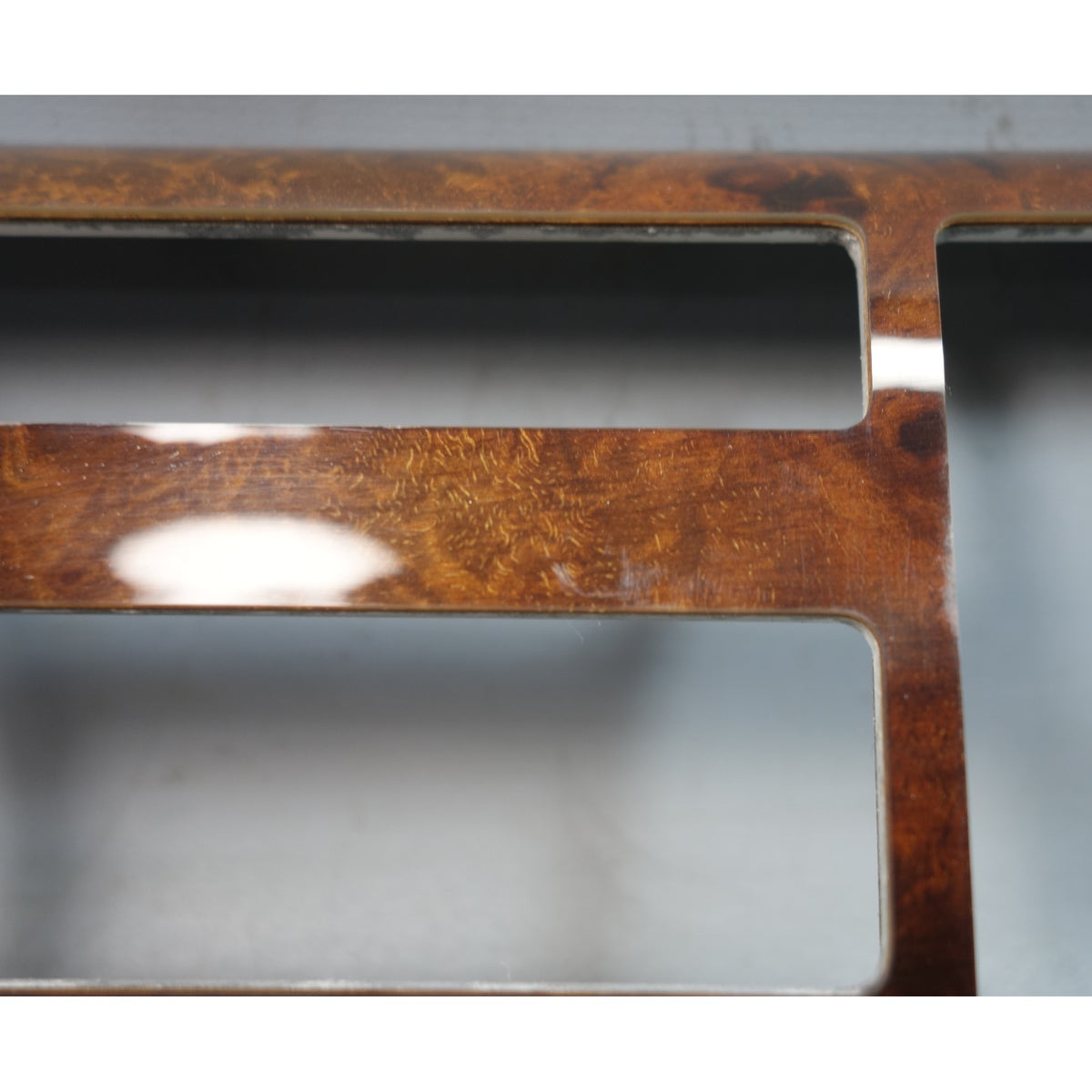 BMW E38 7-Series OBC Navigation Display Screen Wood Trim Walnut Root 1995-2000