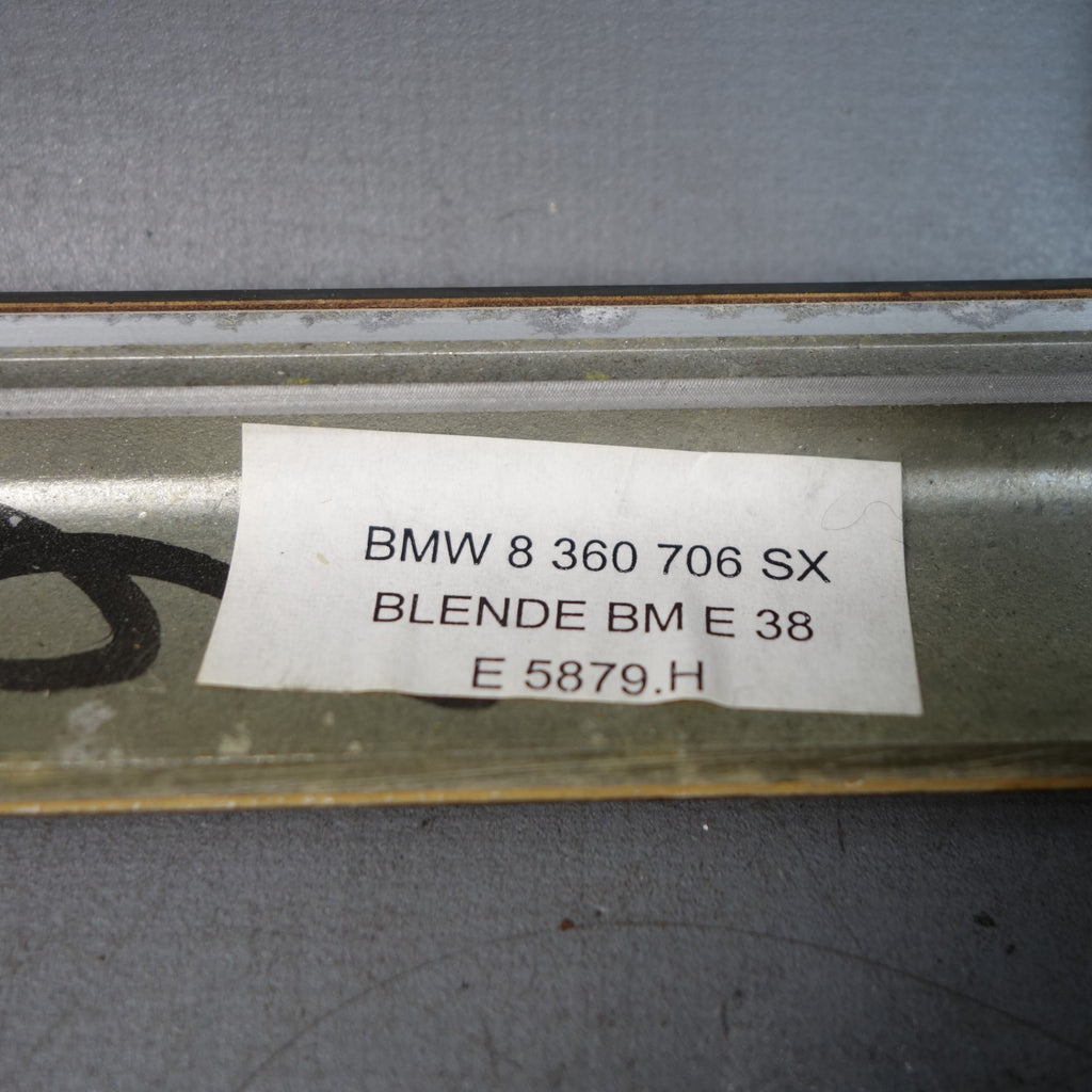 BMW E38 7-Series OBC Navigation Display Screen Wood Trim Walnut Root 1995-2000