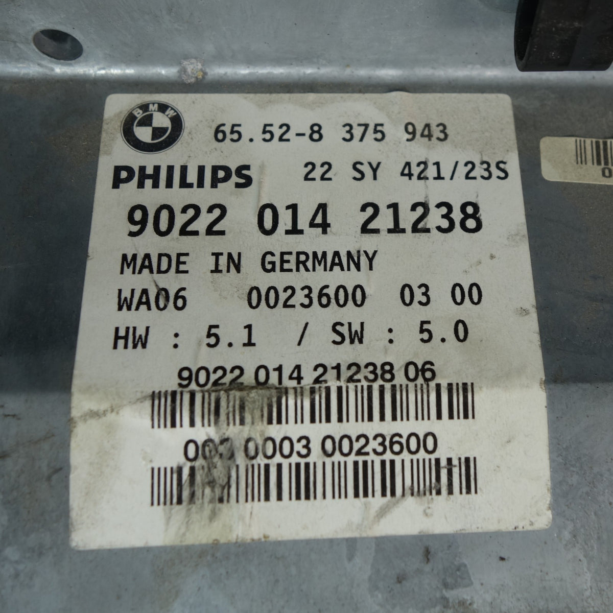99-01 BMW E39 E38 Navigation Console Screen Tape Radio OEM 8374914 *FOR PARTS*