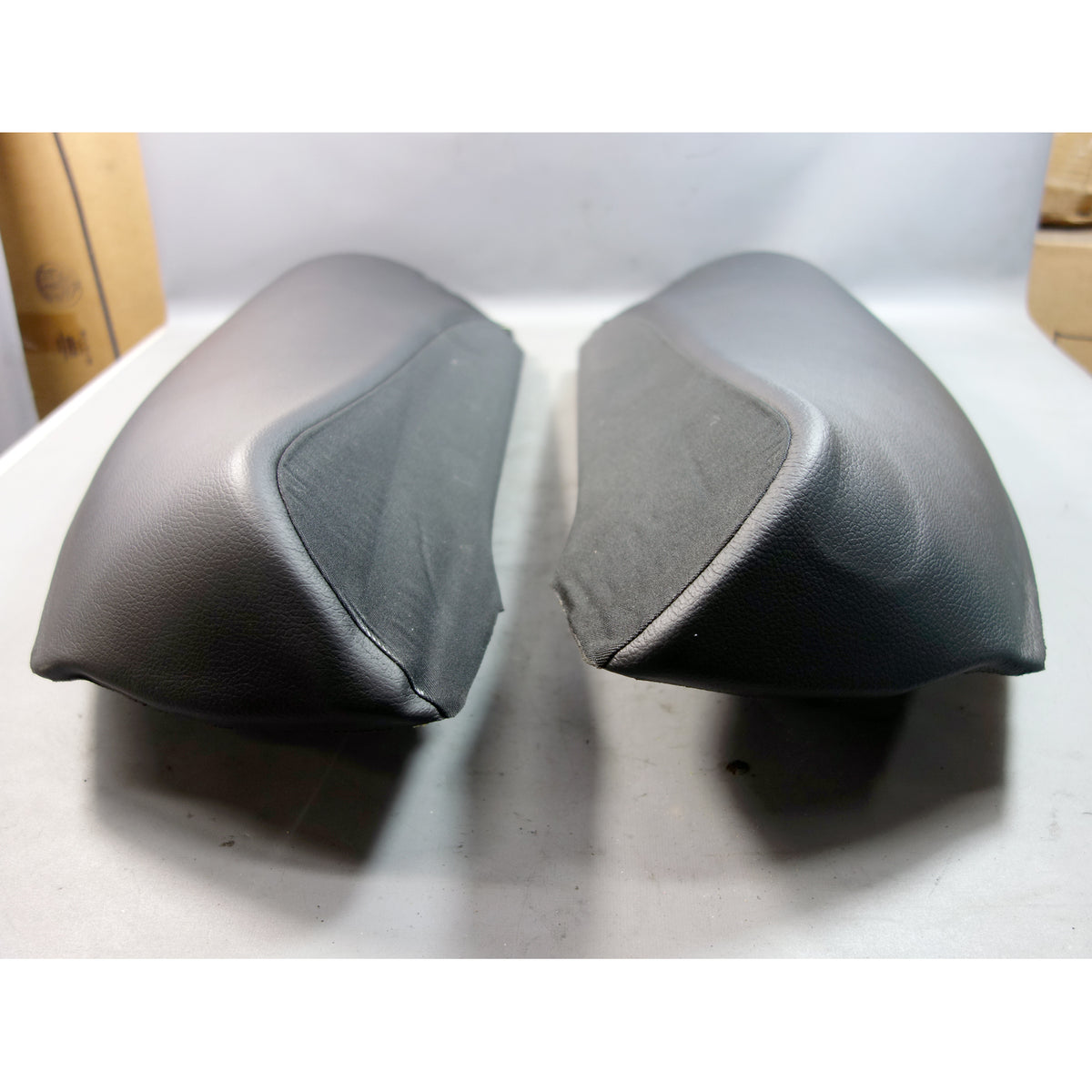 Damaged 17-23 BMW G30 5-Series Rear Seat Side Bolster Pair Black Dakota Leather