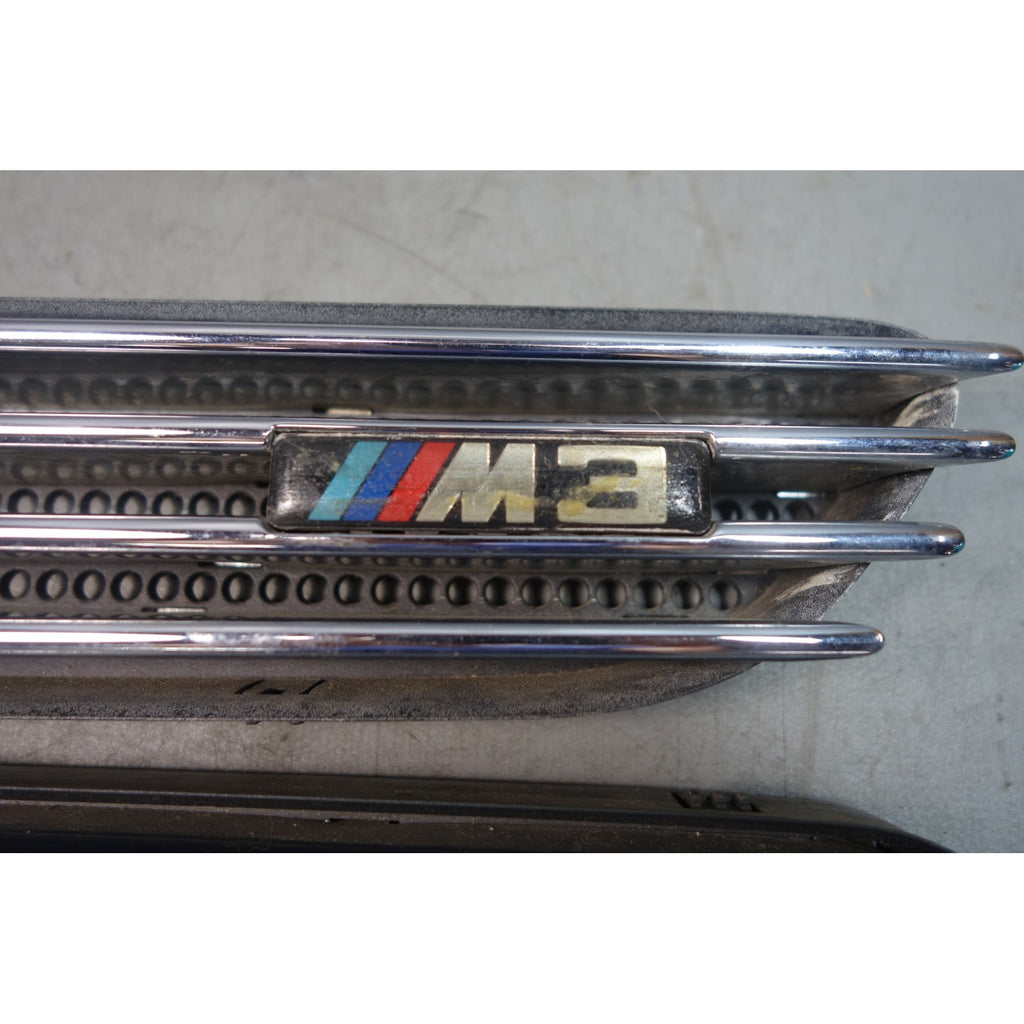 2001-2006 BMW E46 ///M M3 Front Side Fender Cowl Grille Vent Pair Chrome OEM
